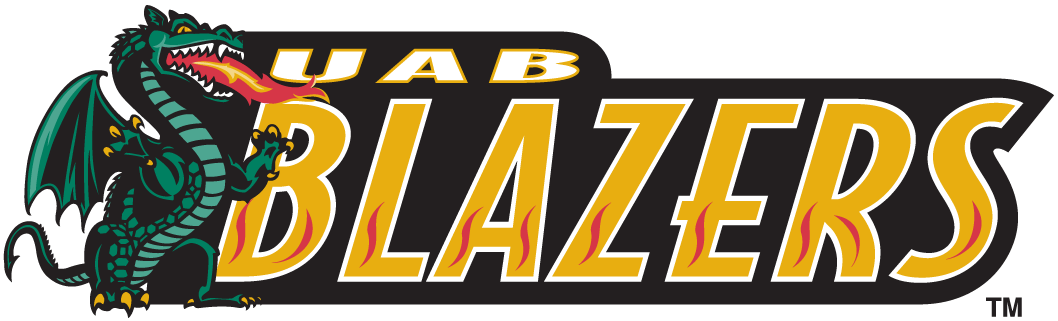 UAB Blazers 1996-2014 Wordmark Logo 02 vinyl decal